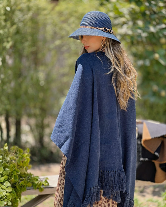 Ruana Suspiro | Azul