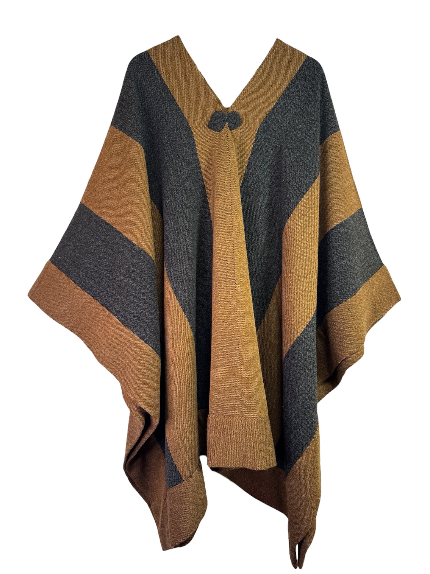 Manta enhuinchada | Gris marengo y camel