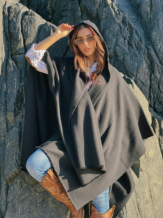 Ruana Copihue| Negra