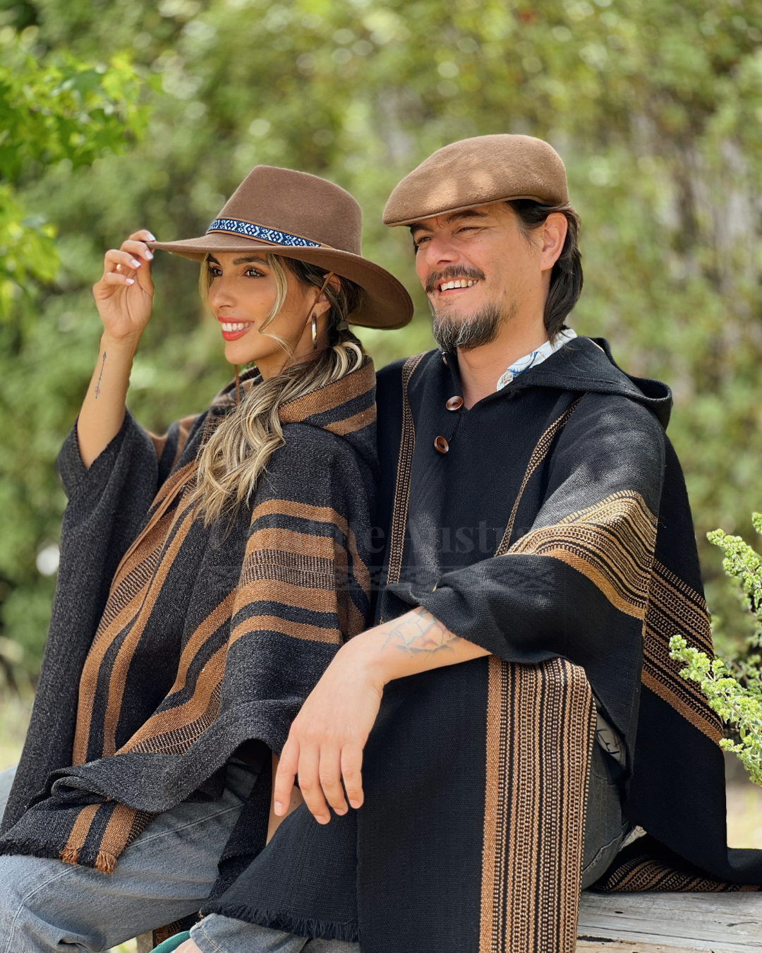 Poncho Boldo Gris Marengo