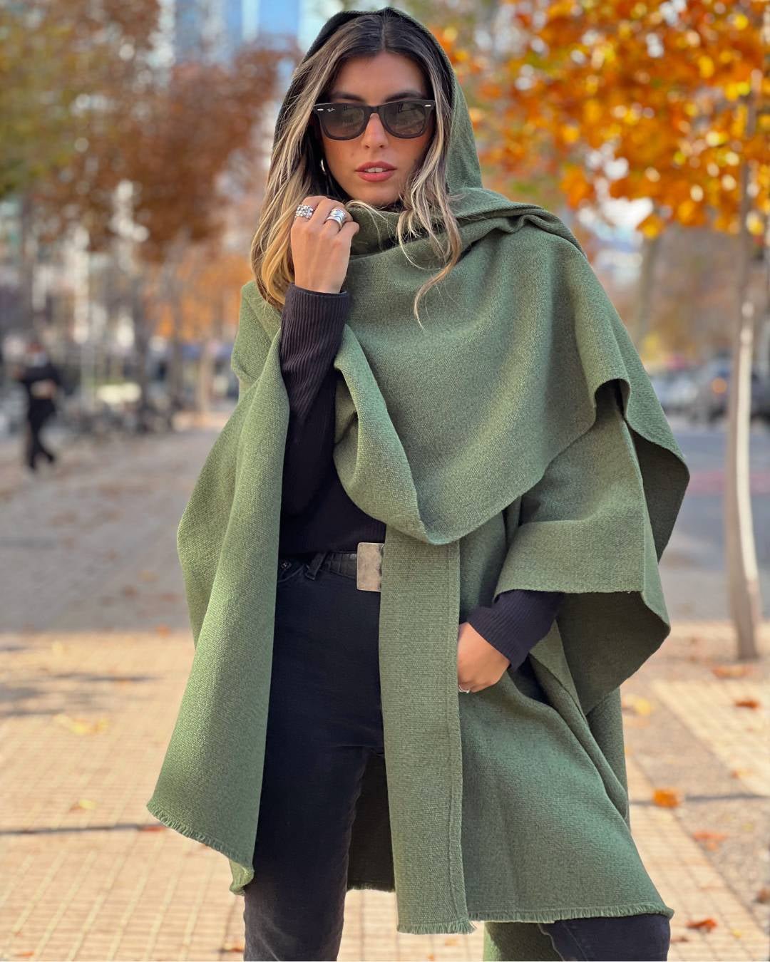 Ruana Copihue | Verde - Calafate Austral