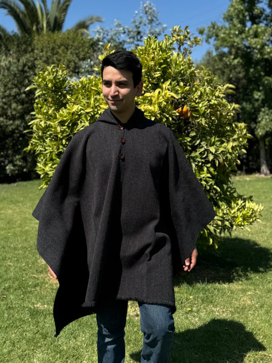 Poncho Clásico Gris Marengo