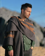 Ruana Suspiro | Gris marengo y camel