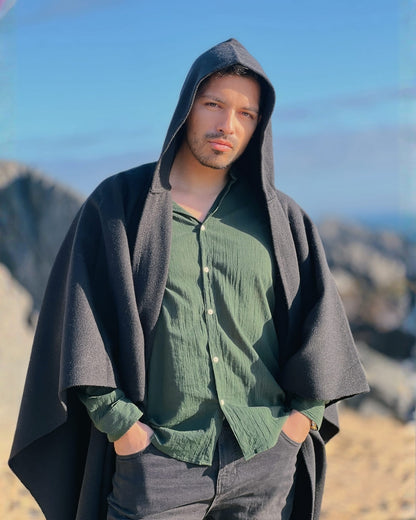 Ruana Copihue| Negra