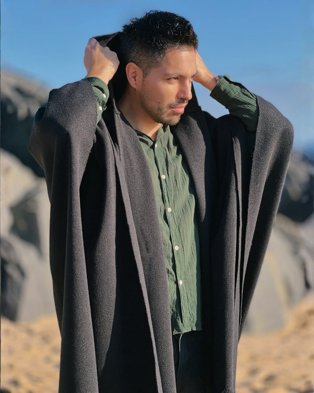 Ruana Copihue| Negra