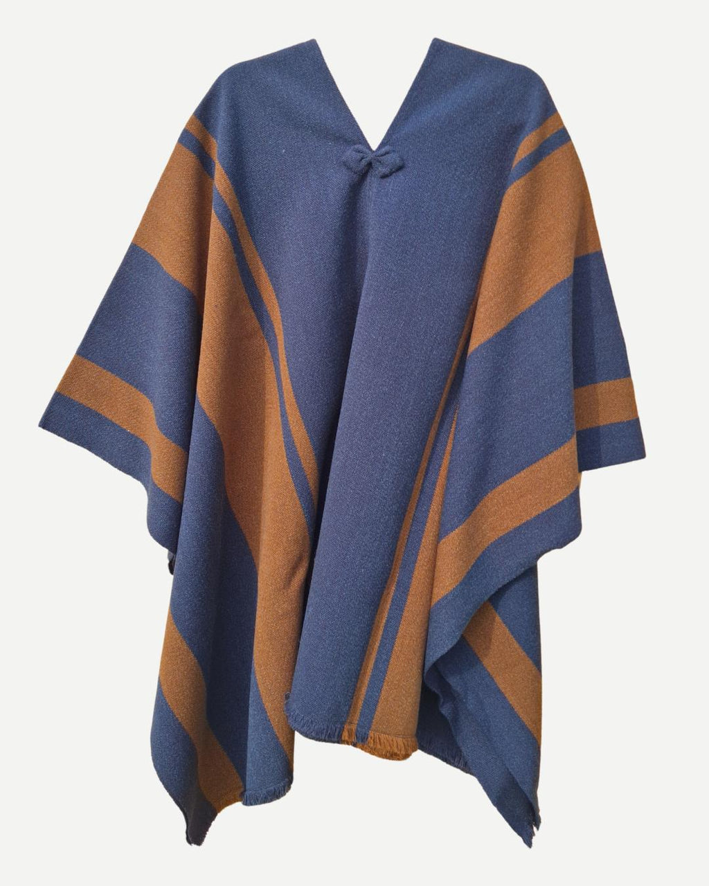 Manta Ciprés | Azul y Camel