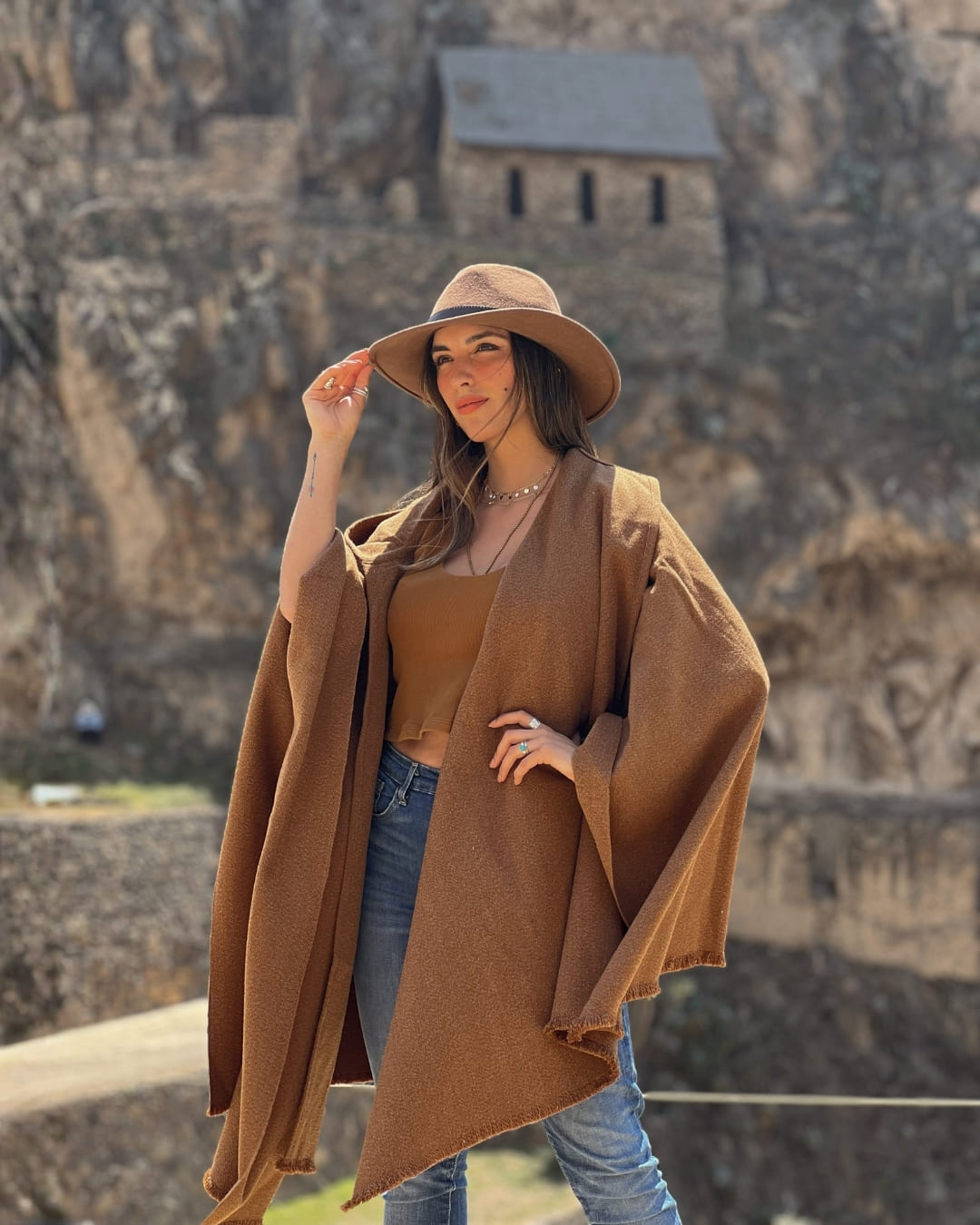 Ruana Copihue | Camel