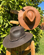 Sombrero Australiano | Cuero Natural