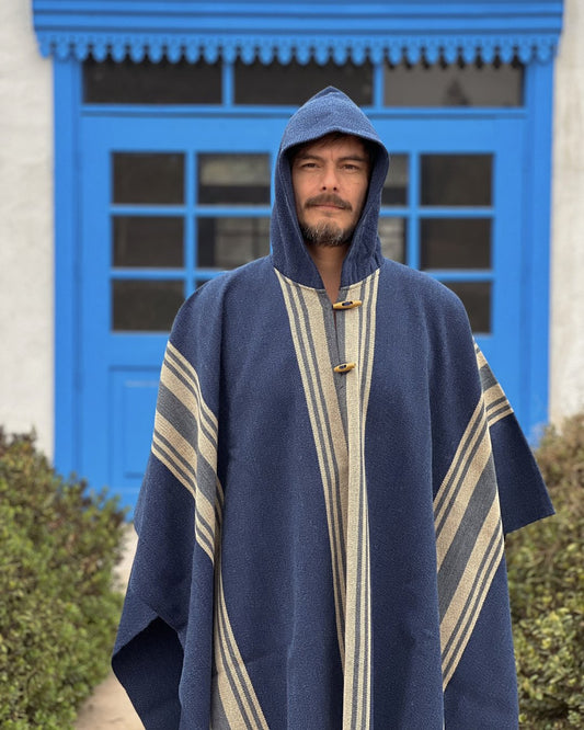 Poncho Alerce | Azul