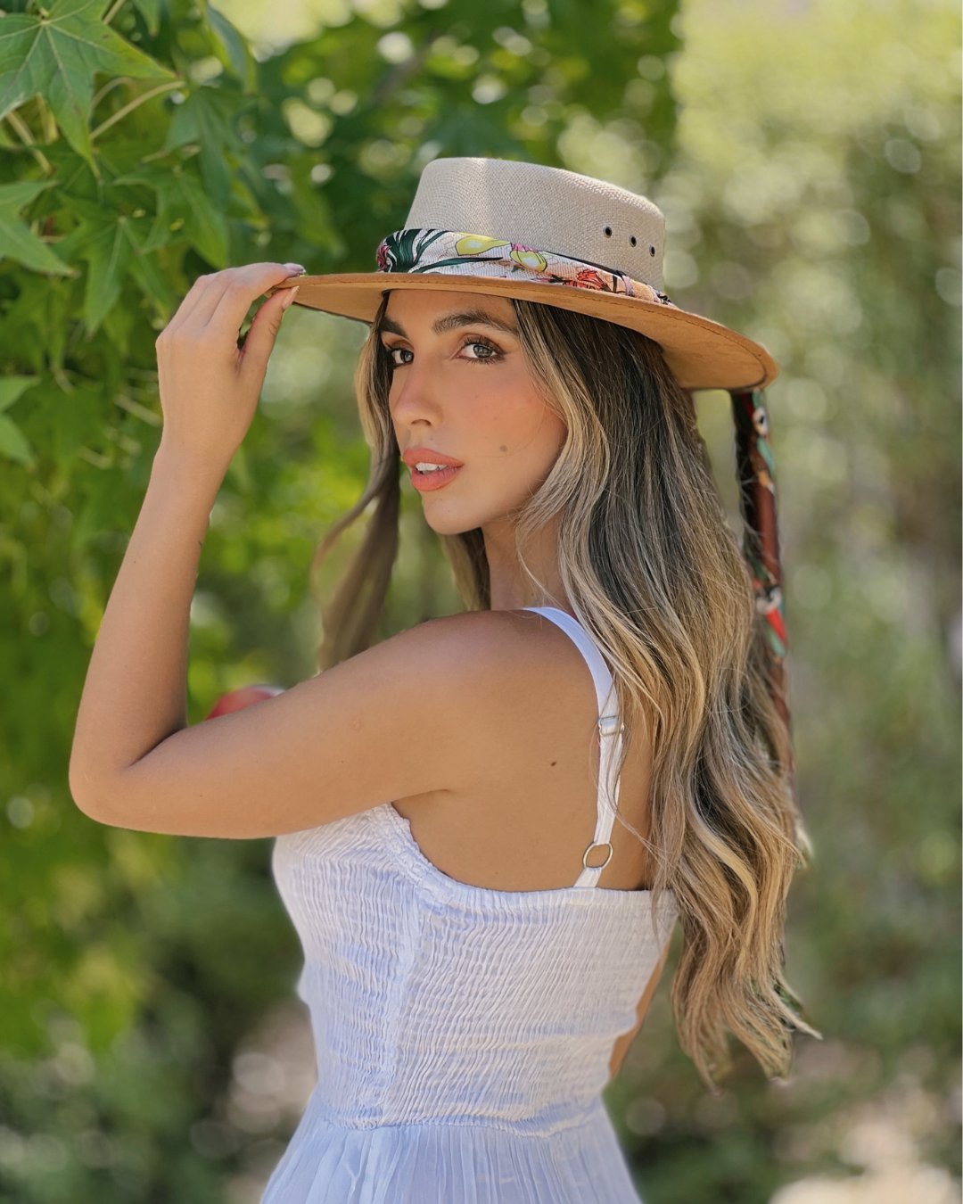 Sombrero Maipo | Yute y Gamuza