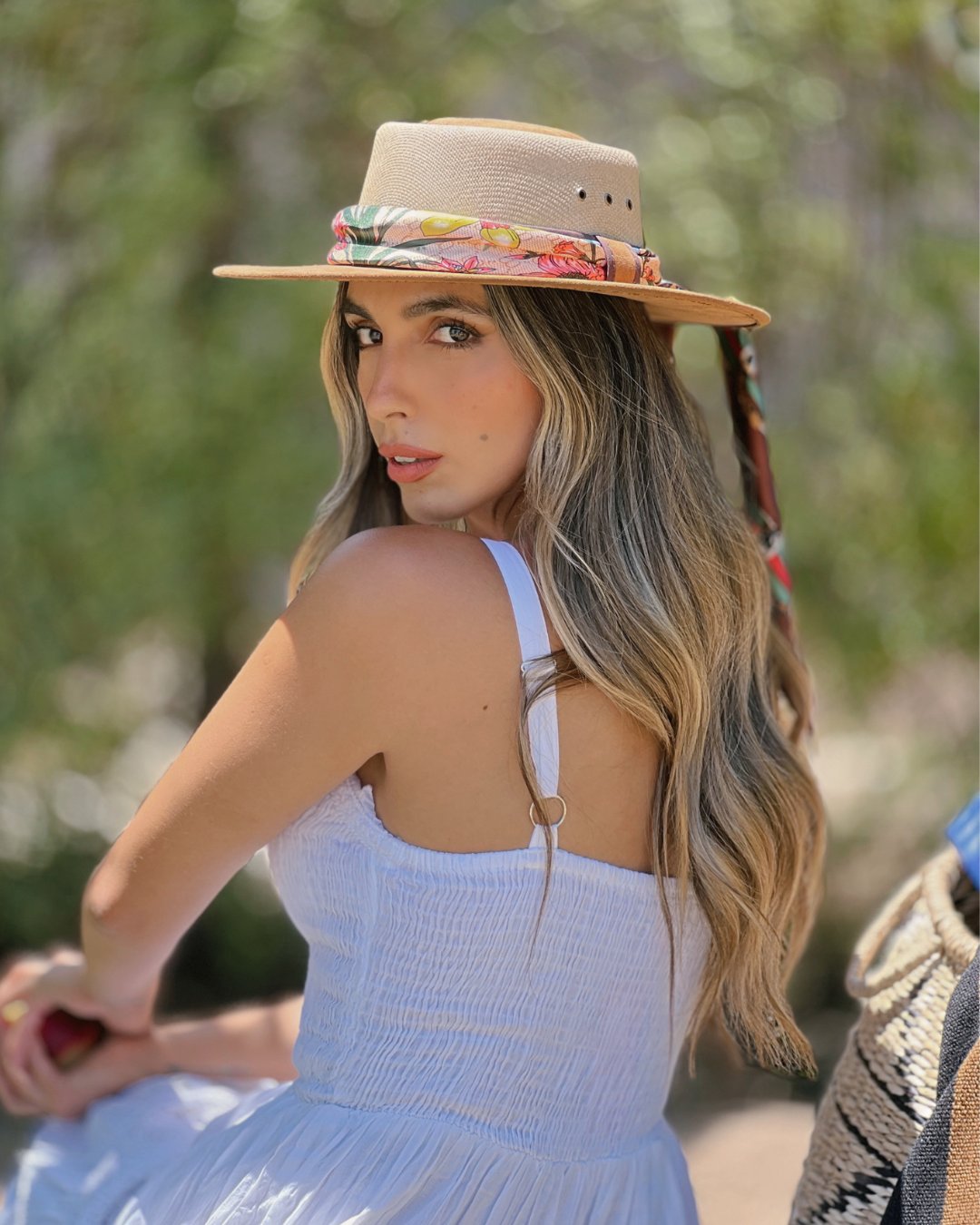 Sombrero Maipo | Yute y Gamuza