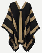 Manta Enhuinchada | Negro y Beige
