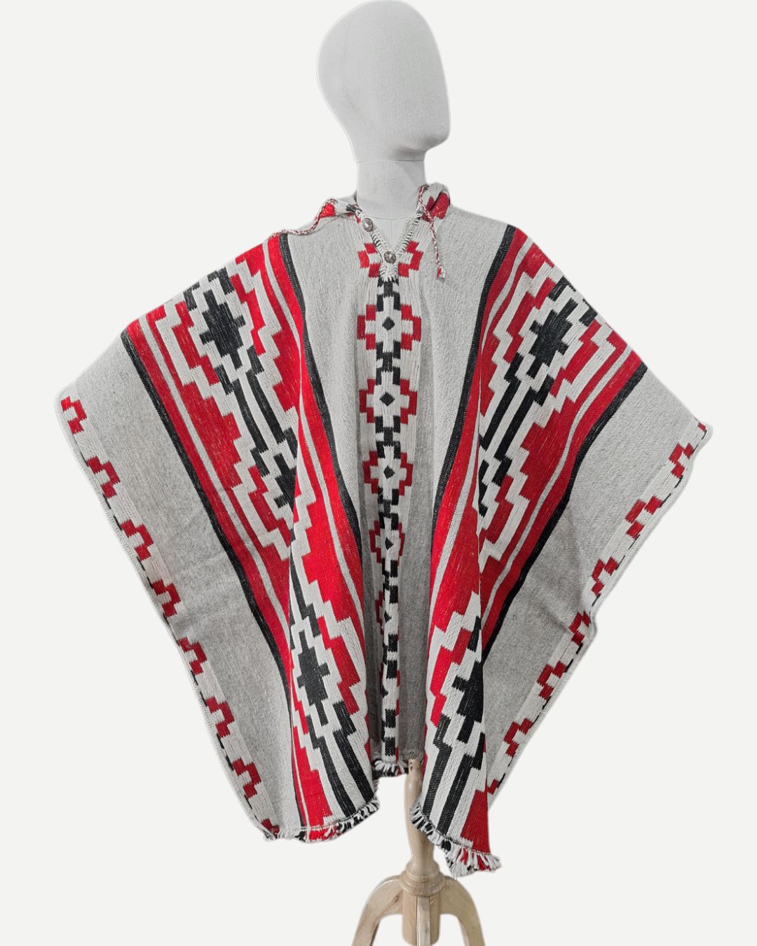 Poncho Araucaria | Rojo