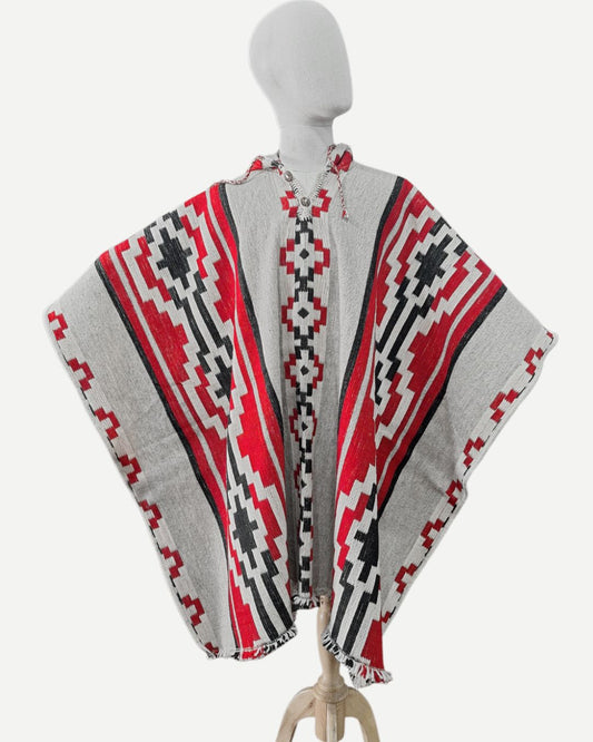 Poncho Araucaria | Rojo