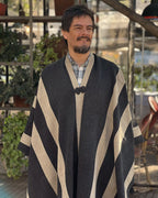 Manta Enhuinchada | Gris marengo y Beige