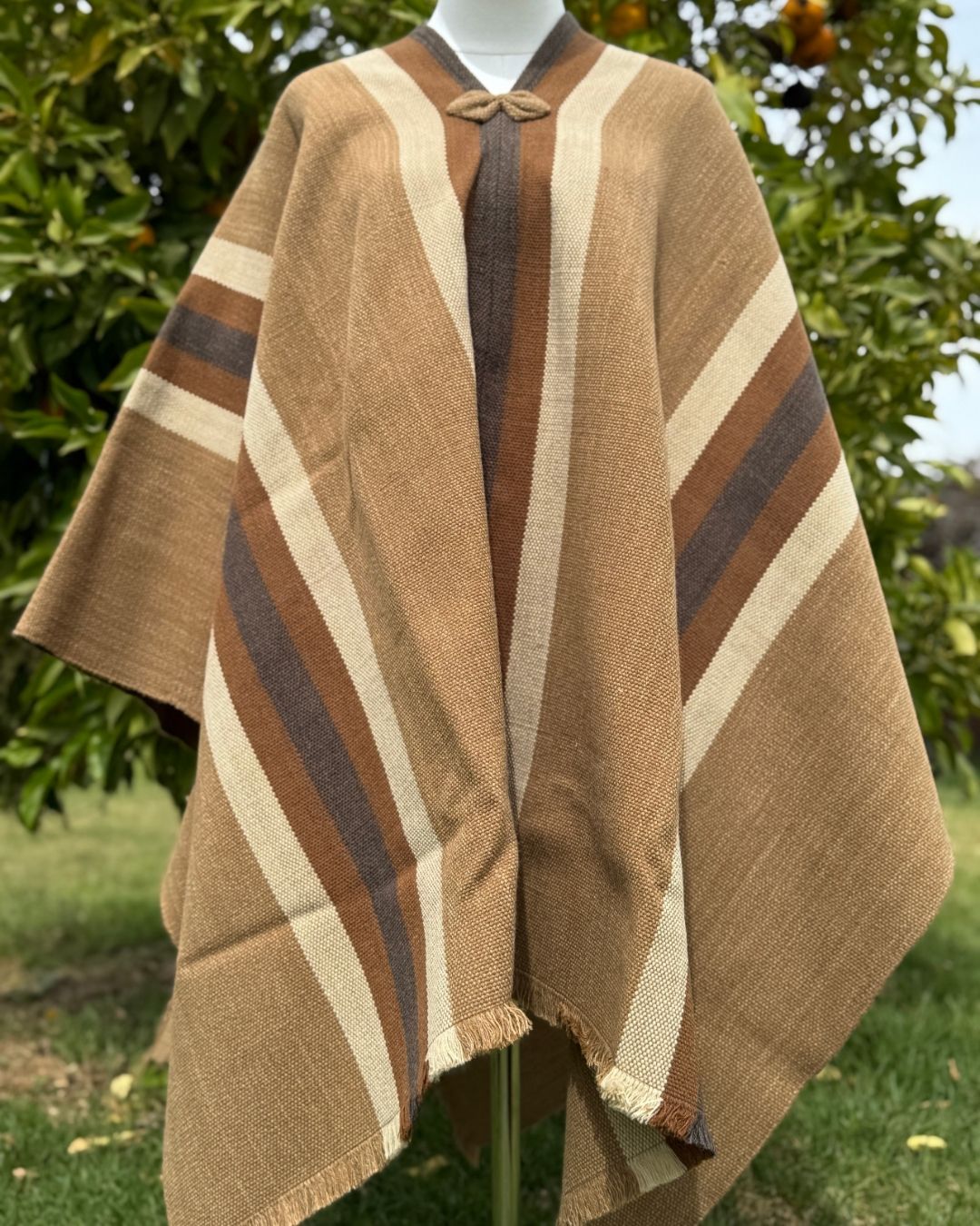 Manta Maitén | Beige y Tierra