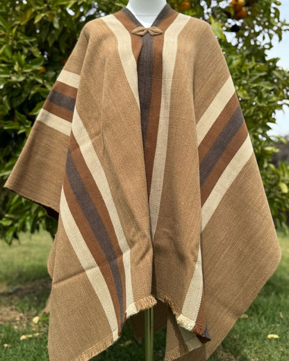 Manta Maitén | Beige y Tierra