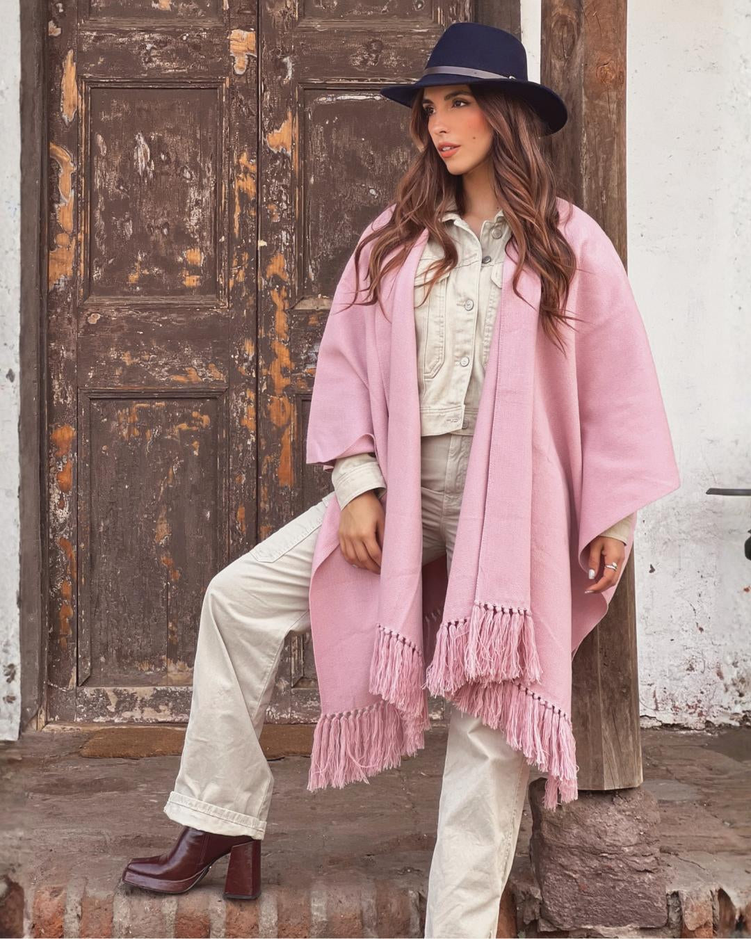 Ruana Suspiro | Rosada