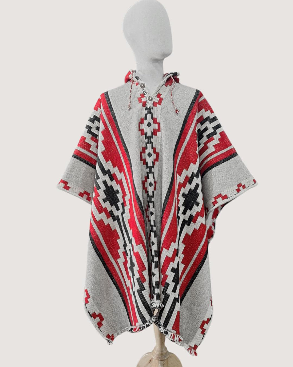 Poncho Araucaria | Rojo