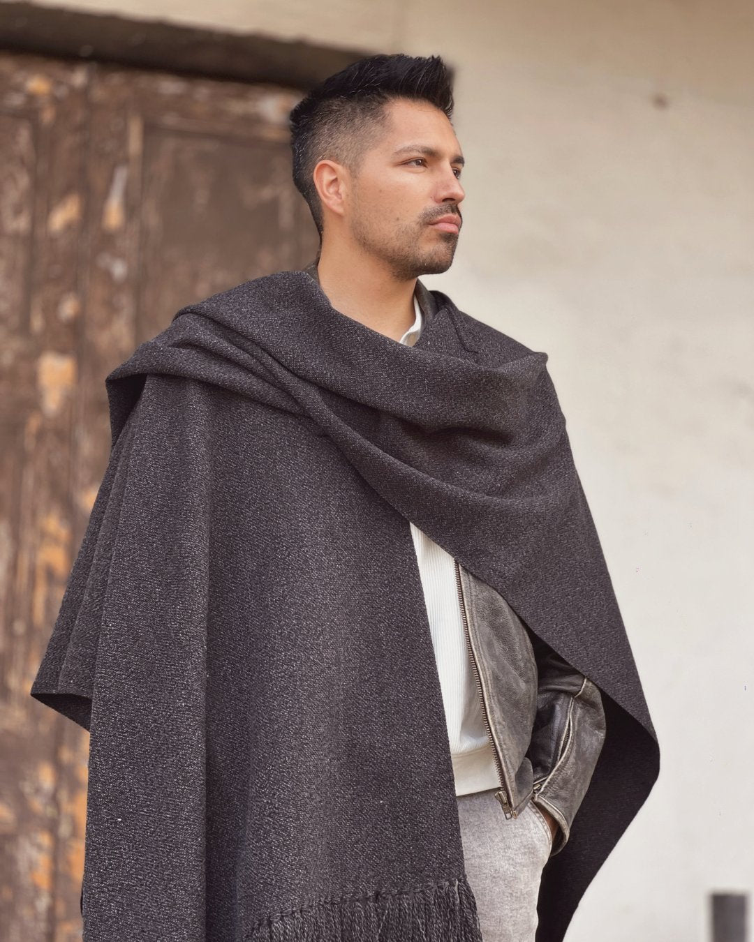 Ruana Suspiro | Gris marengo