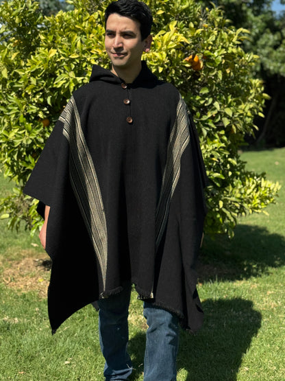Poncho Queule - Negro
