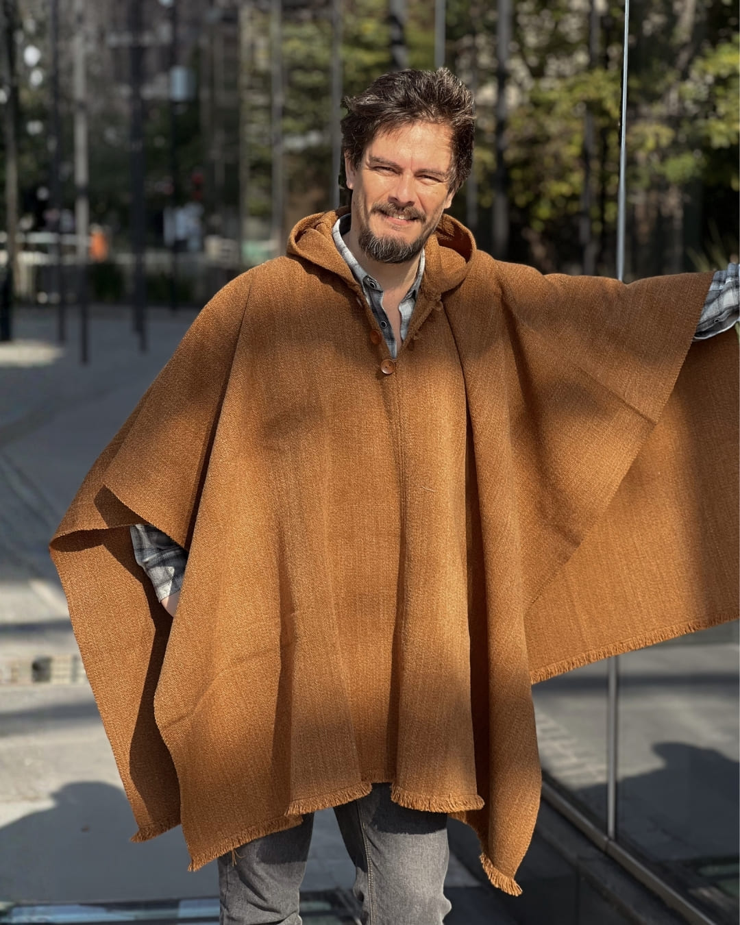 Poncho Clasico | Camel