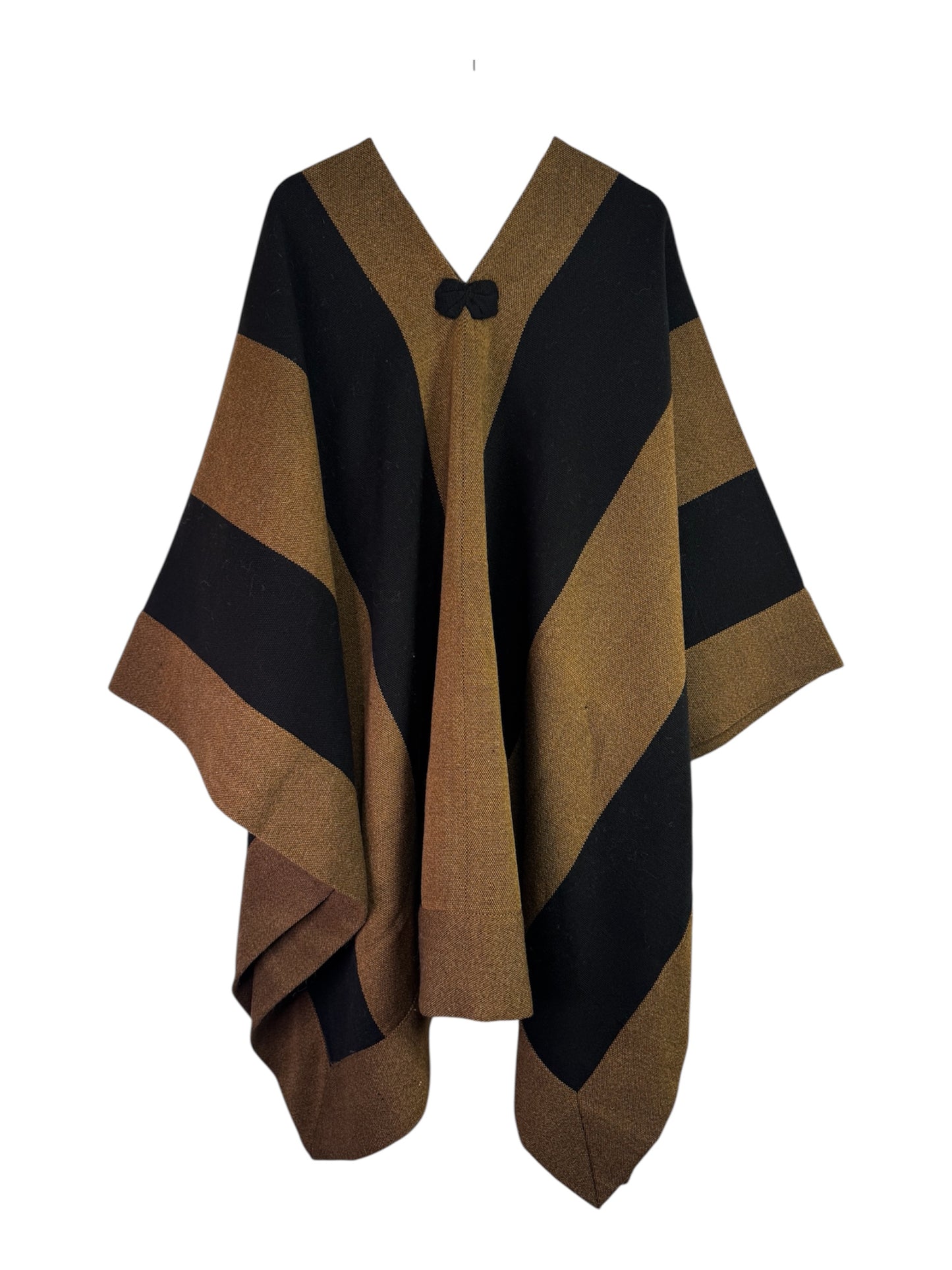 Manta enhuinchada | Negro y Camel