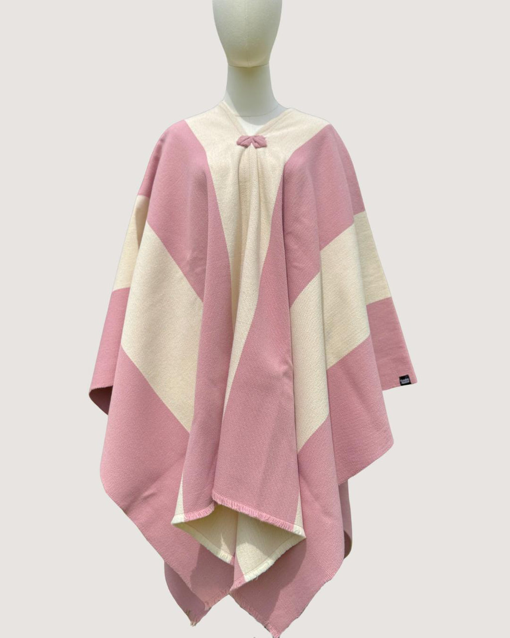 Manta Lenga | Rosada y Blanco