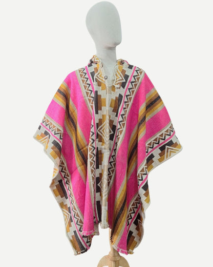 Poncho Araucaria | Rosado