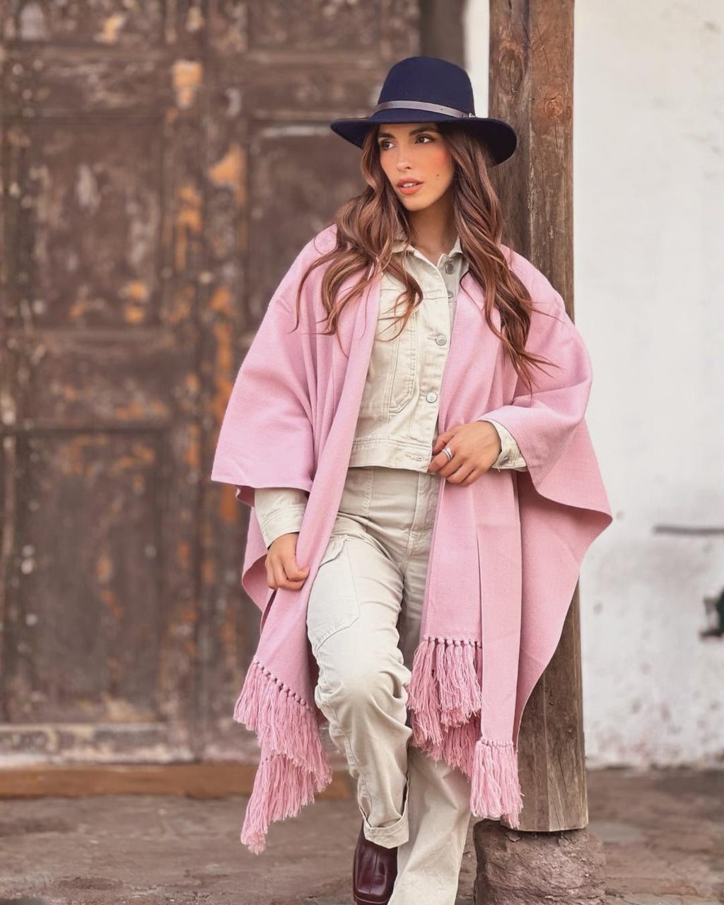 Ruana Suspiro | Rosada