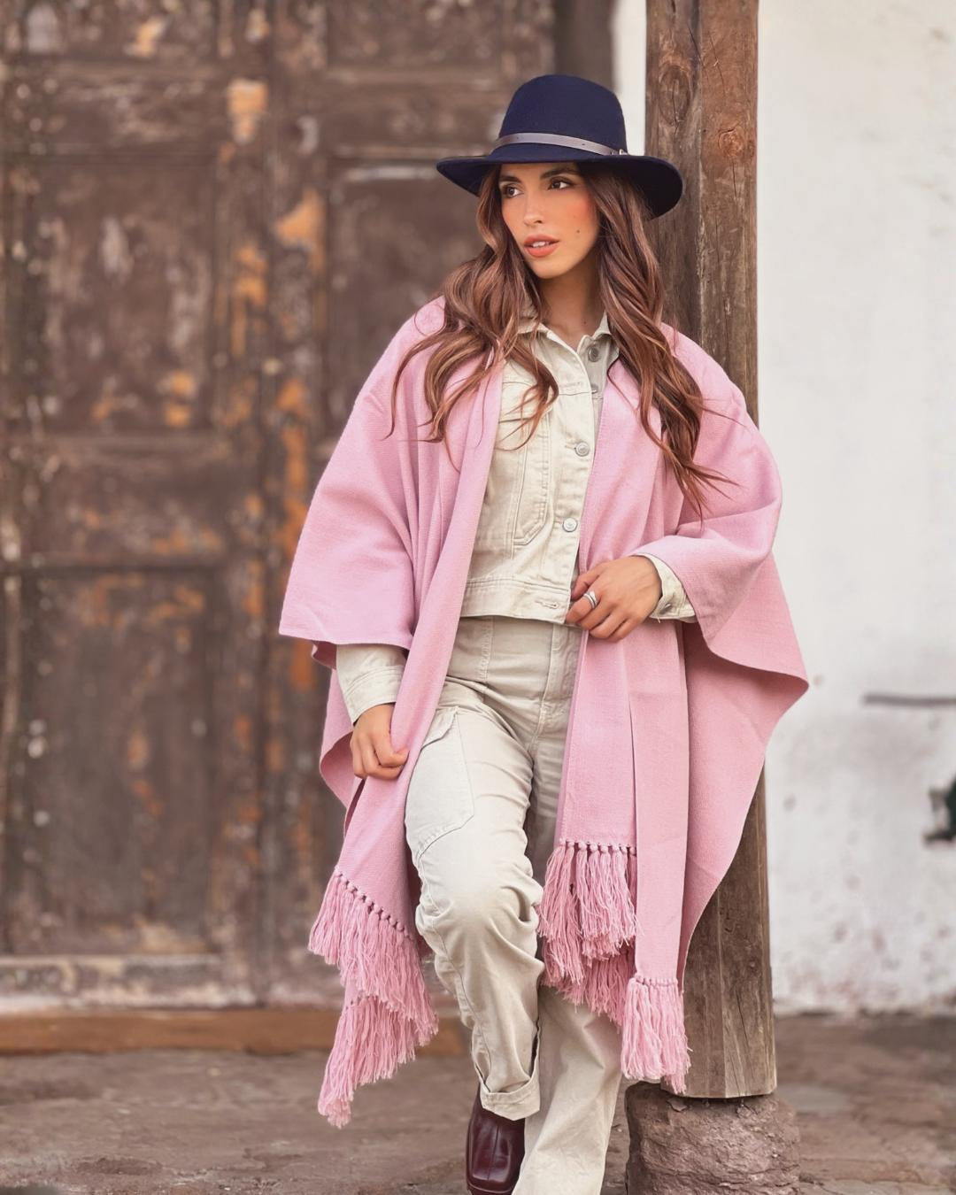 Ruana Suspiro | Rosada