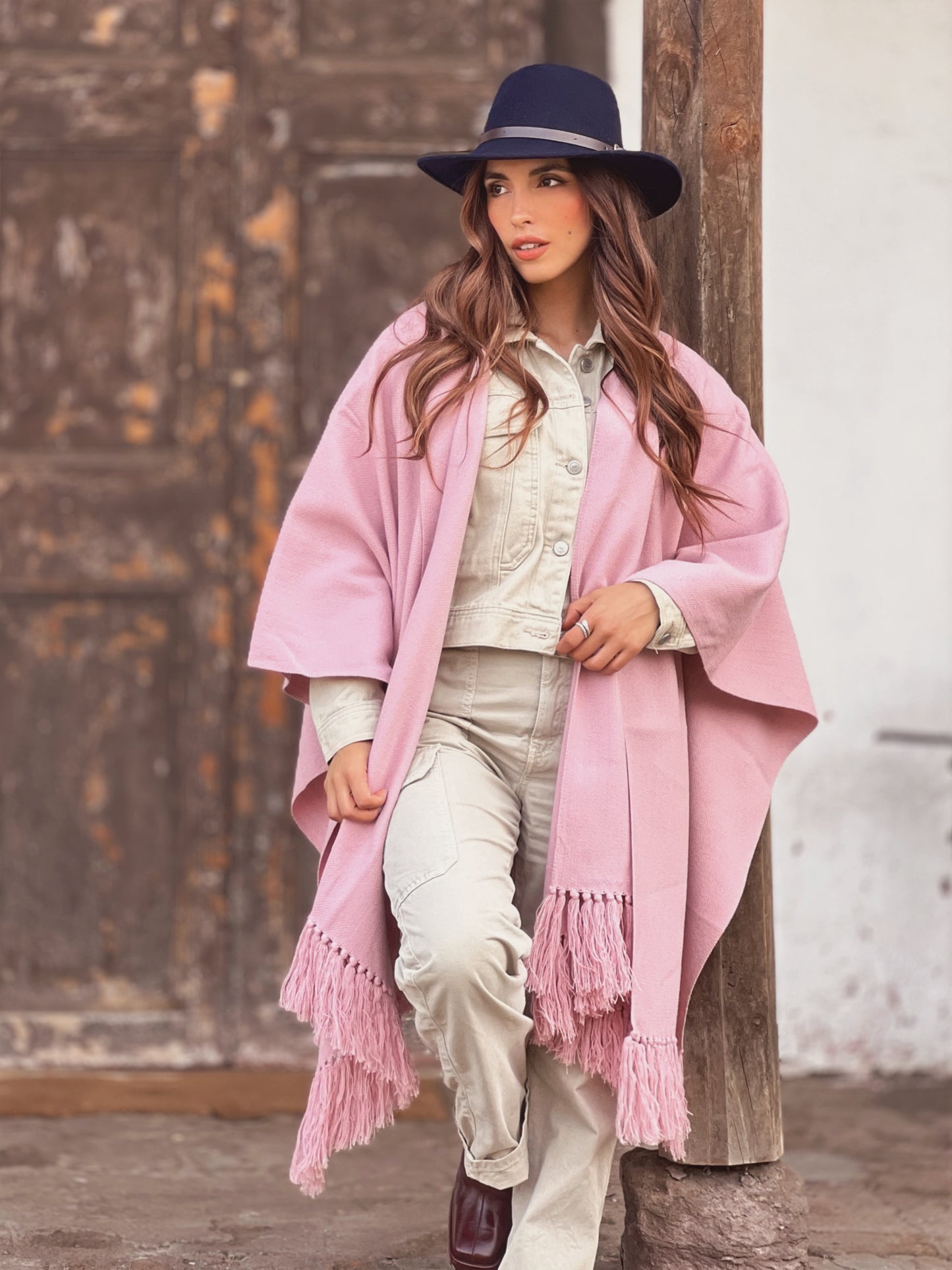 Ruana Suspiro | Rosada