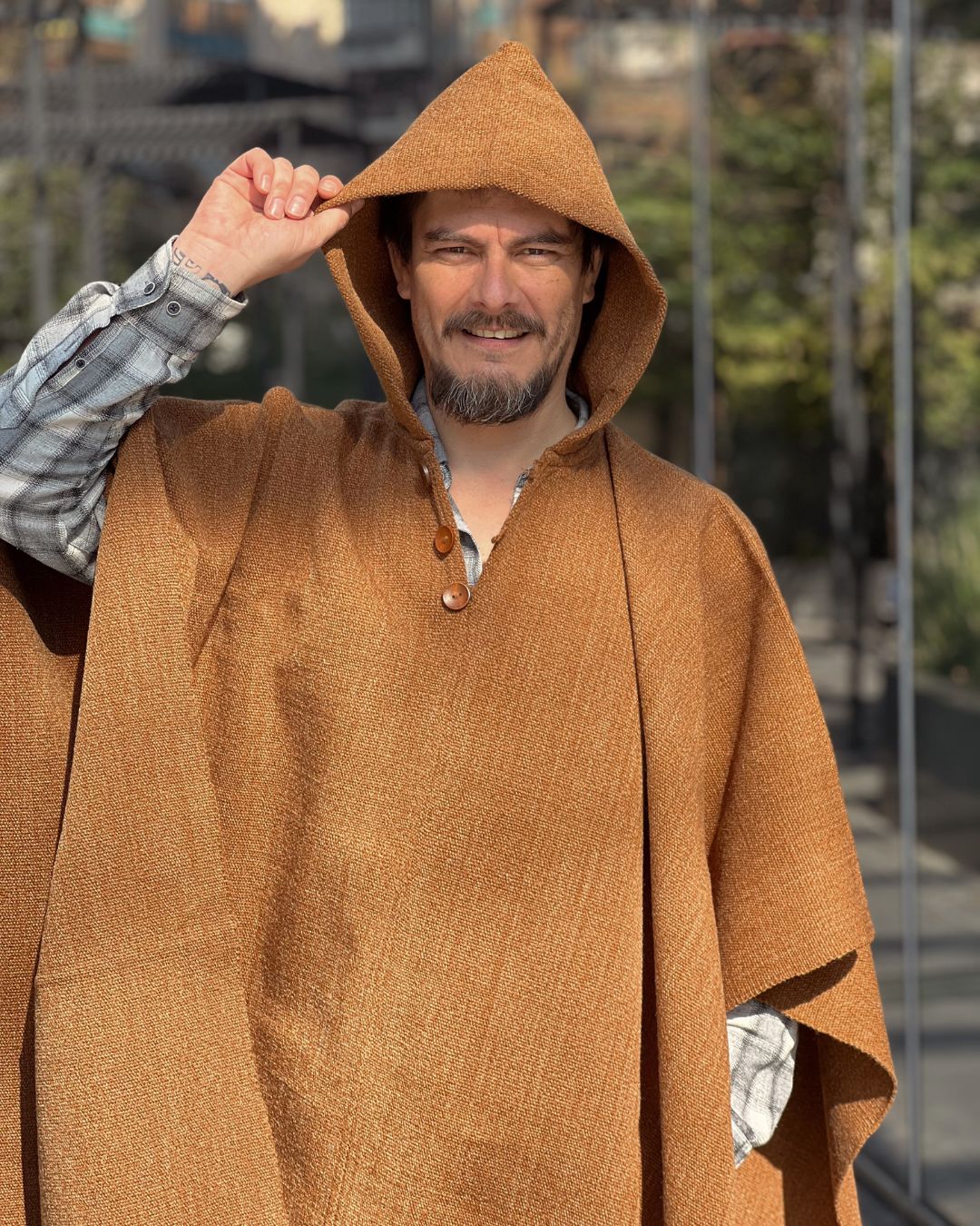 Poncho Clasico | Camel