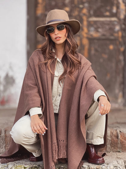 Ruana Suspiro | Capuccino