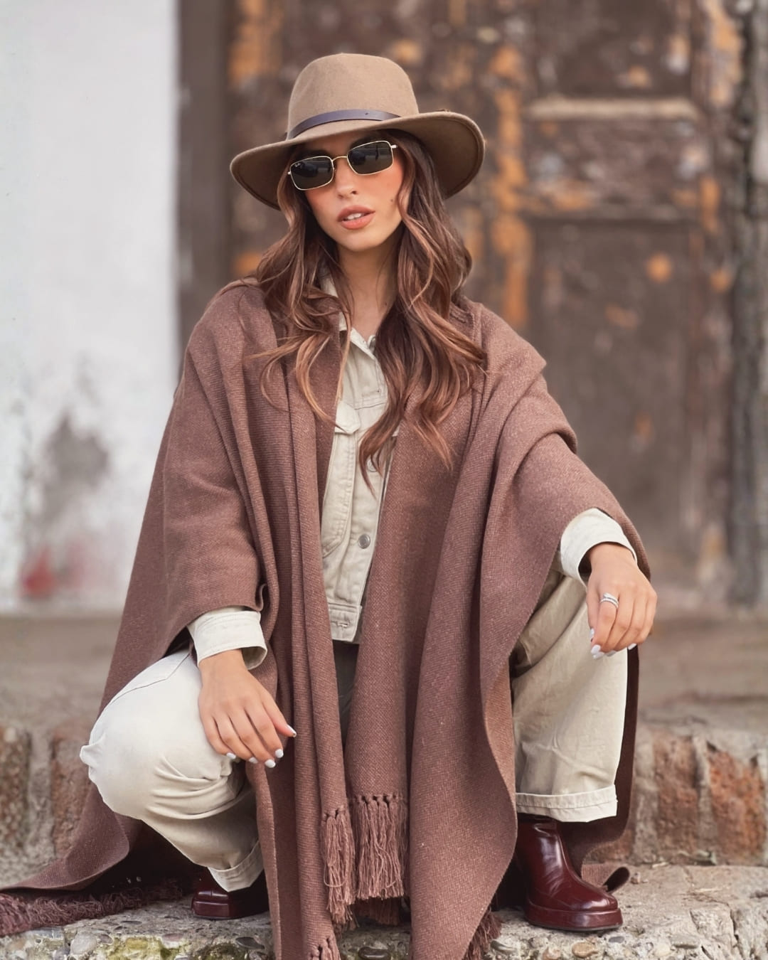 Ruana Suspiro | Capuccino