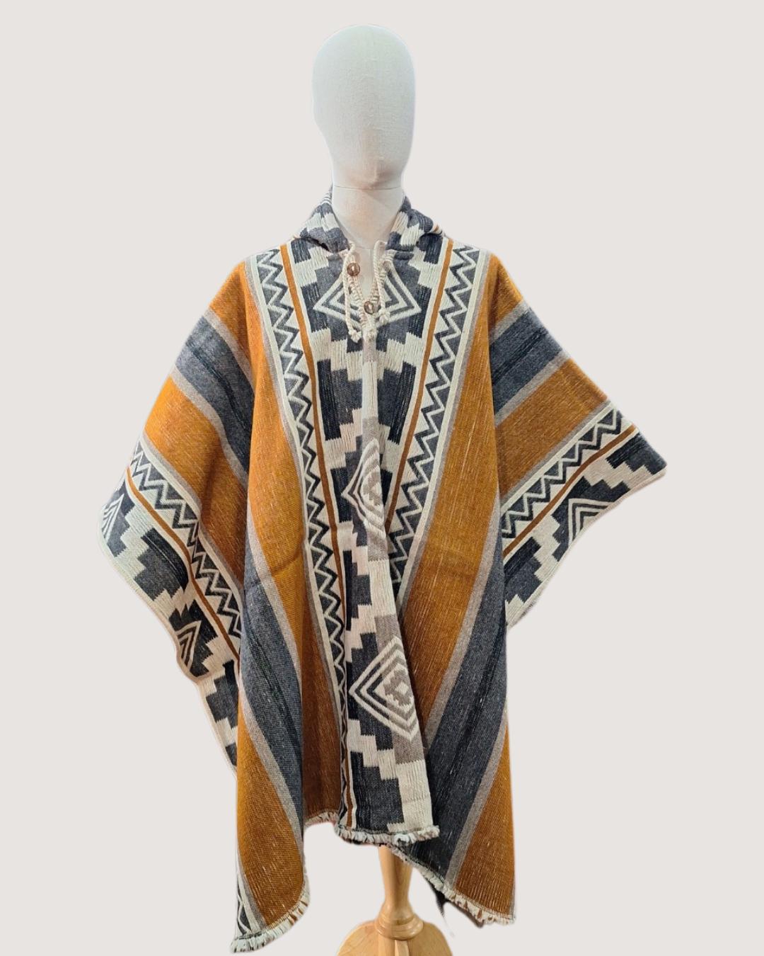 Poncho Araucaria | Mostaza