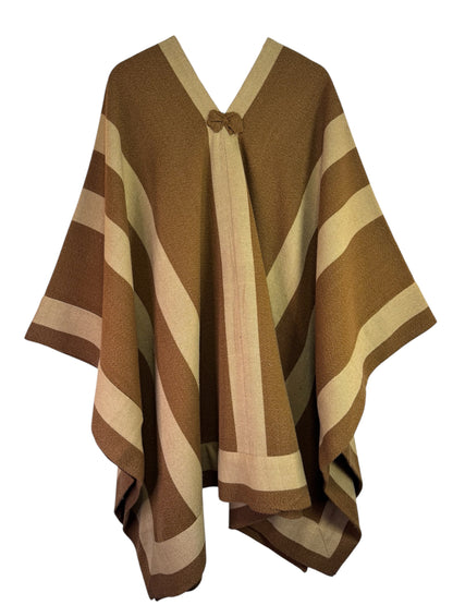 Manta enhuinchada | Camel y Beige