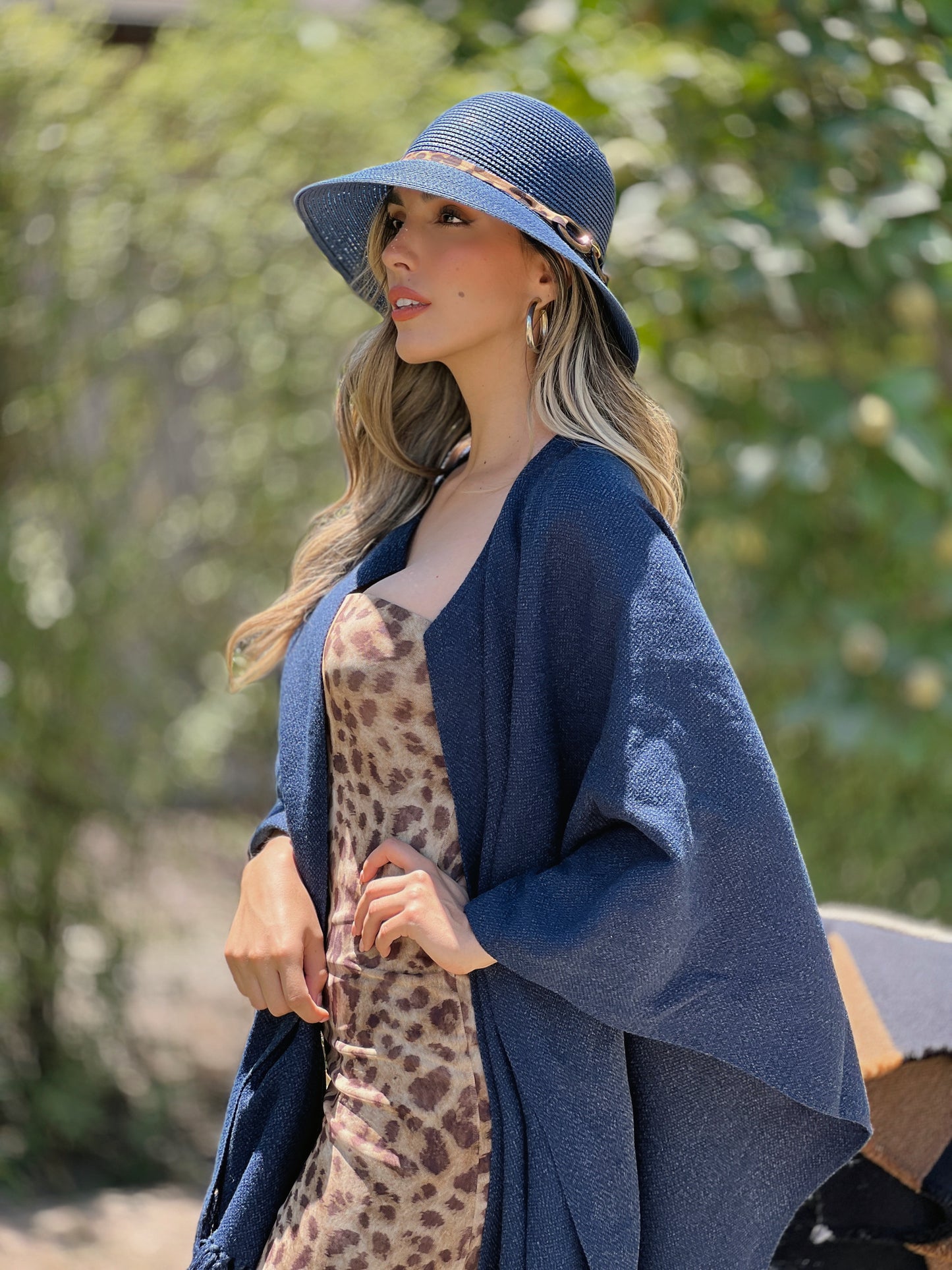 Ruana Suspiro | Azul