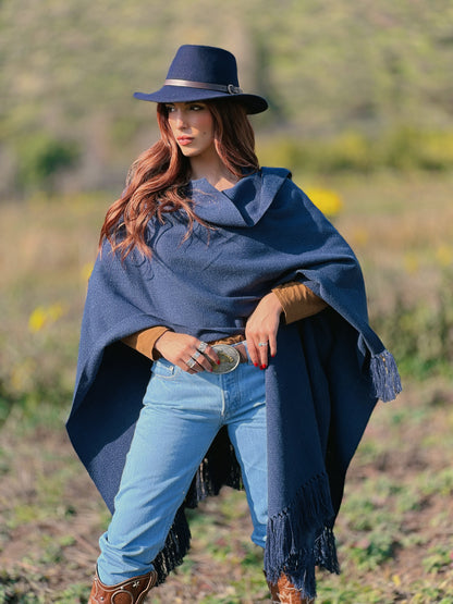 Ruana Suspiro | Azul