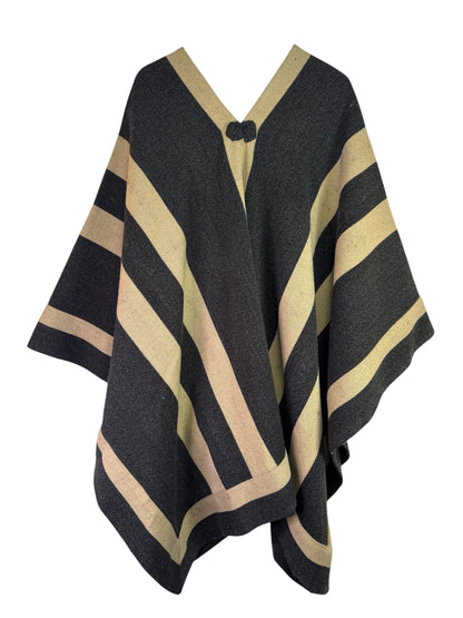 Manta Enhuinchada | Gris marengo y Beige