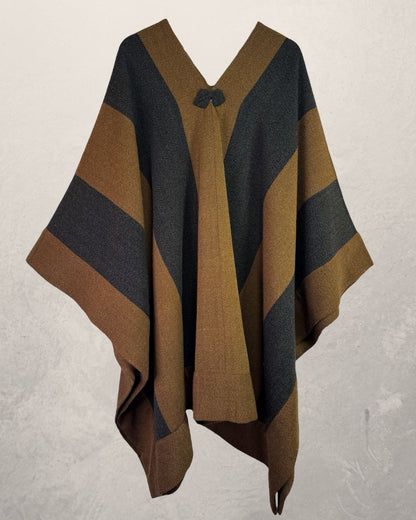 Manta Enhuinchada | Gris marengo y camel