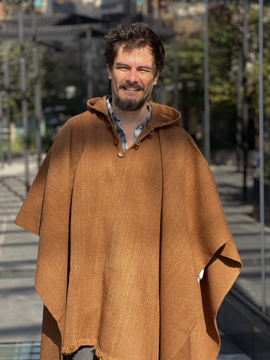 Poncho Clasico Camel
