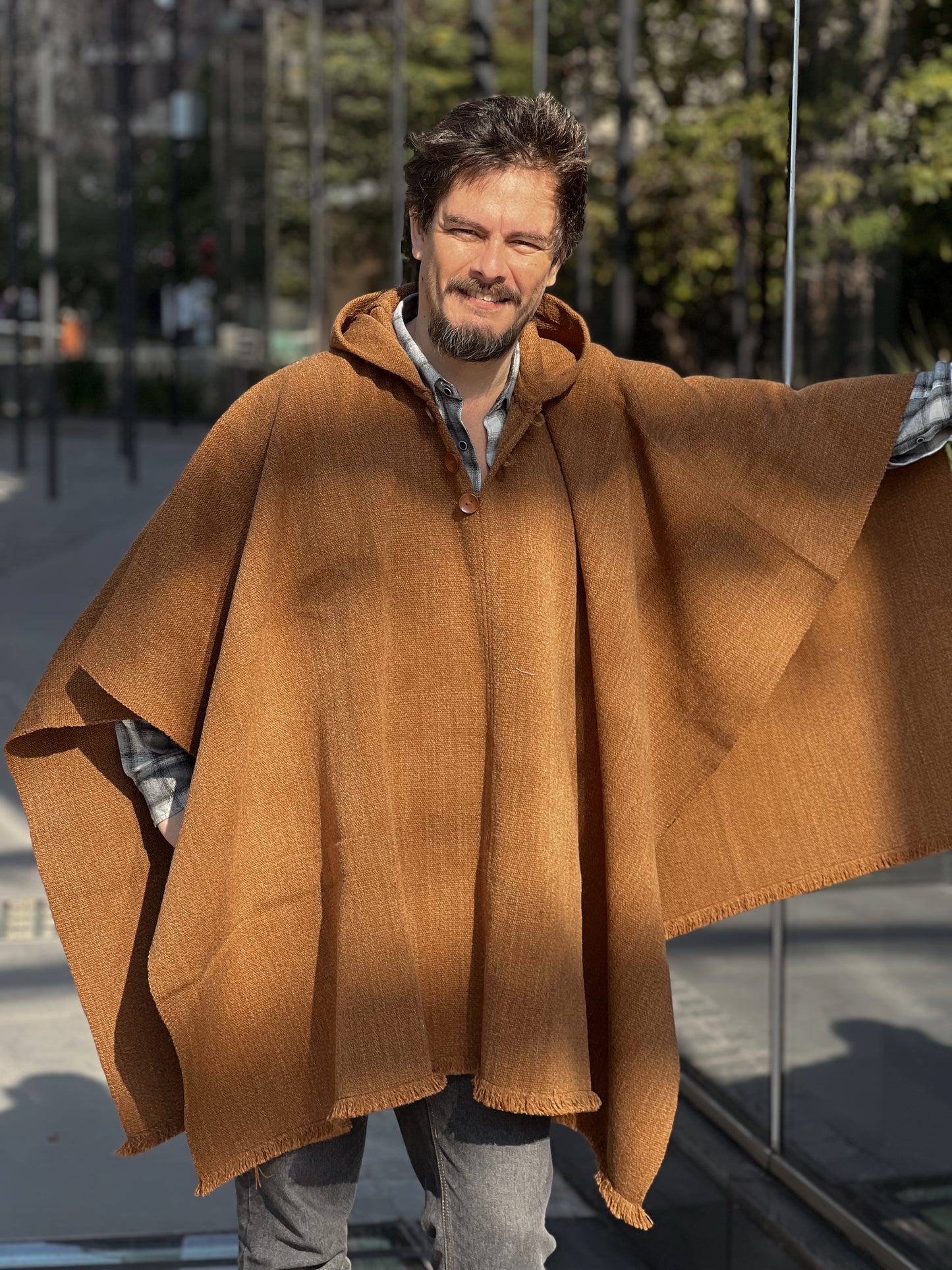 Poncho Clasico Camel