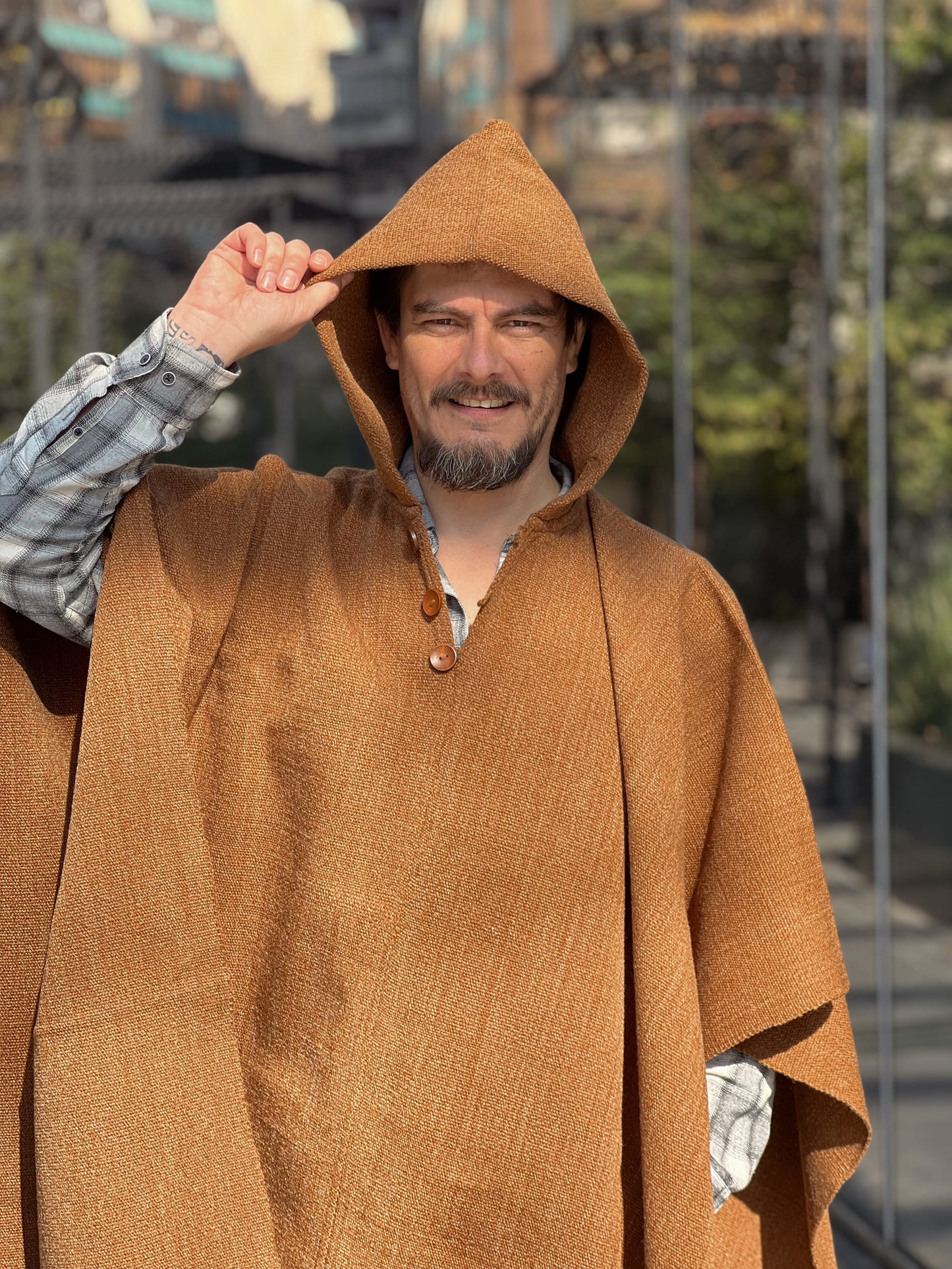 Poncho Clasico Camel