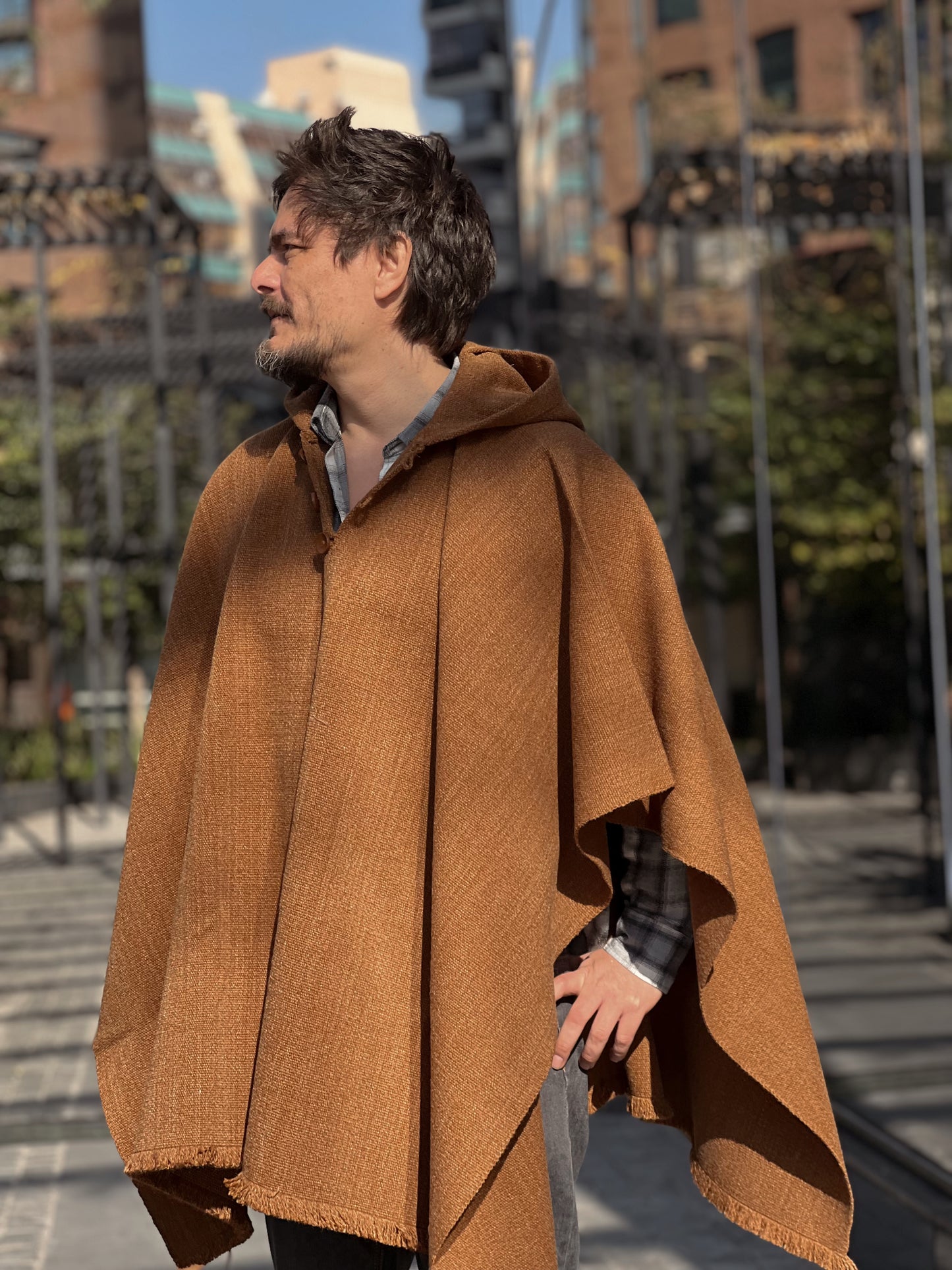 Poncho Clasico Camel