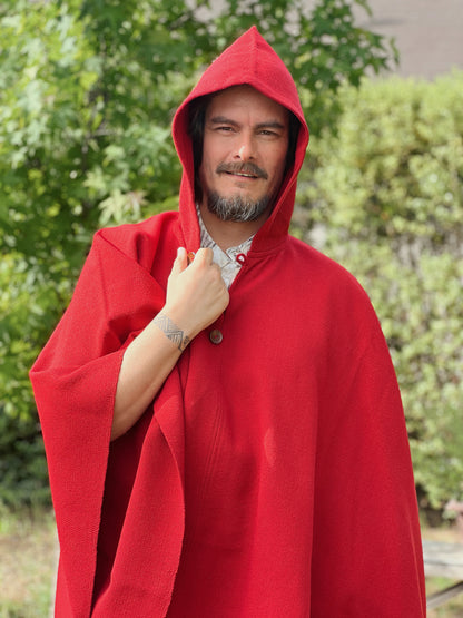 Poncho Clásico Rojo