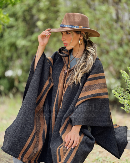 Poncho Boldo Gris Marengo