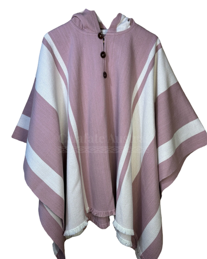 Poncho Ciprés Rosado & Nevado