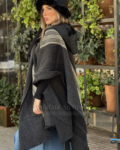 Poncho Queule - Gris Marengo