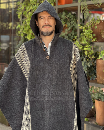 Poncho Queule - Gris Marengo